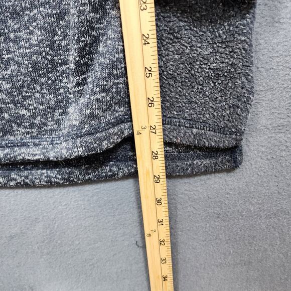 BKE Mens Sweater Large Grey Heathered 1/4 Snap Stretch Long Sleeve Preppy Casual - Picture 5 of 13